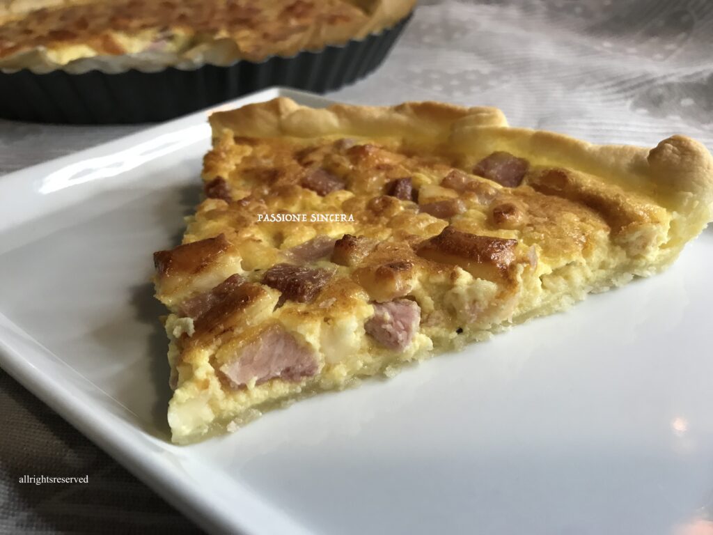 QUICHE FORMAGGIO E PROSCIUTTO