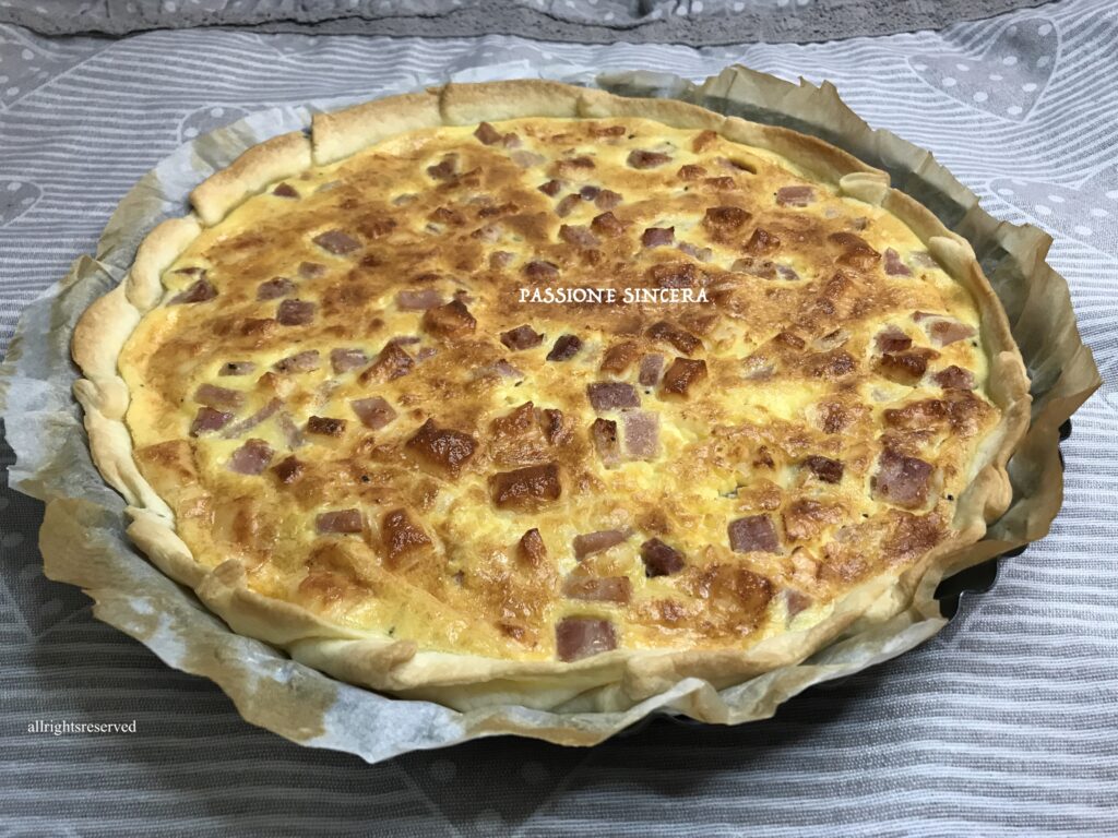 QUICHE FORMAGGIO E PROSCIUTTO